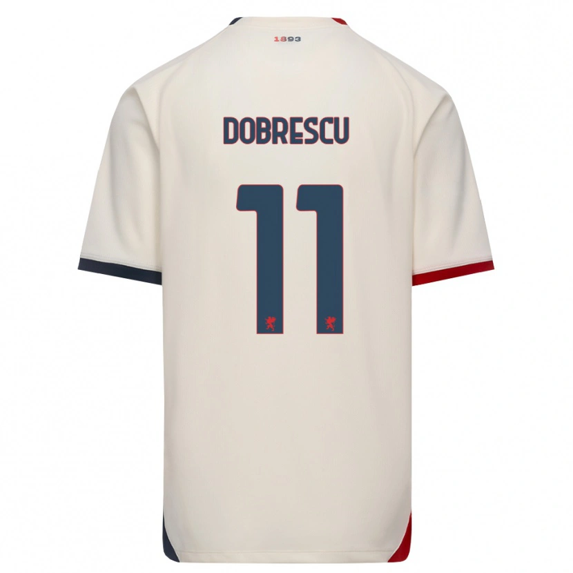 Danxen Kinder Ianis Dobrescu #11 Creme Rot Auswärtstrikot Trikot 2026/27 T-Shirt Schweiz