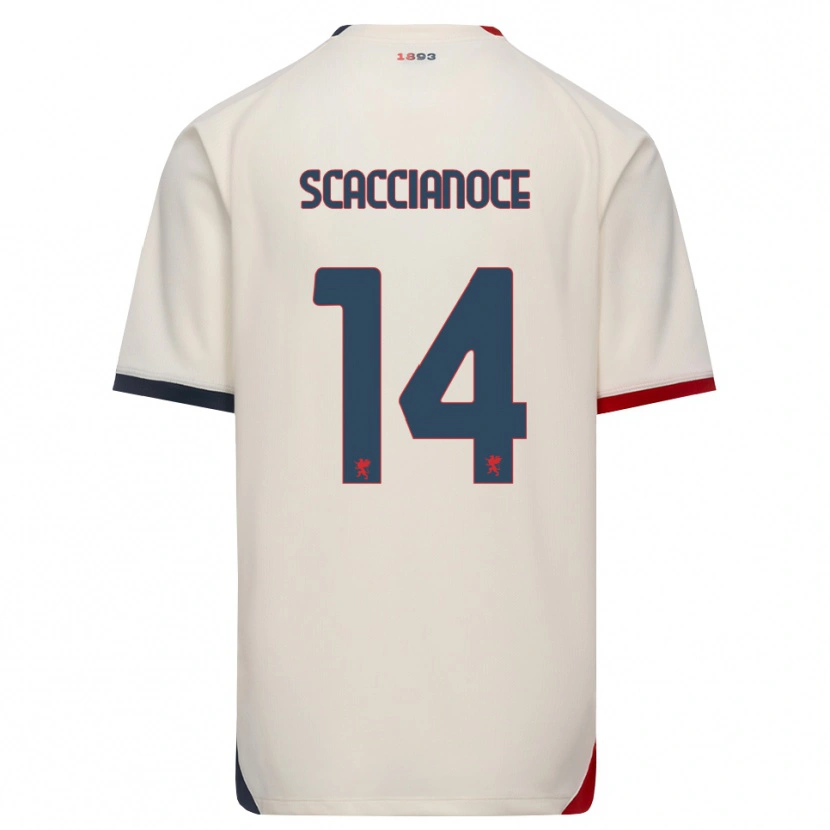 Danxen Kinder Francesco Scaccianoce #14 Creme Rot Auswärtstrikot Trikot 2026/27 T-Shirt Schweiz