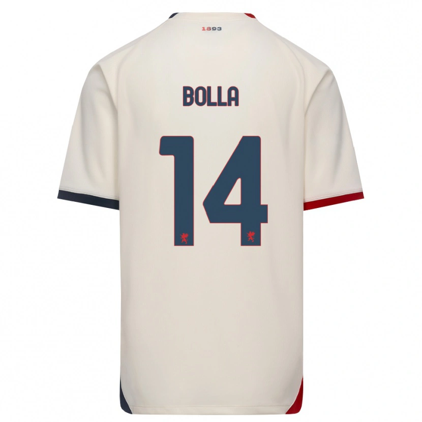 Danxen Kinder Nicolò Bolla #14 Creme Rot Auswärtstrikot Trikot 2026/27 T-Shirt Schweiz