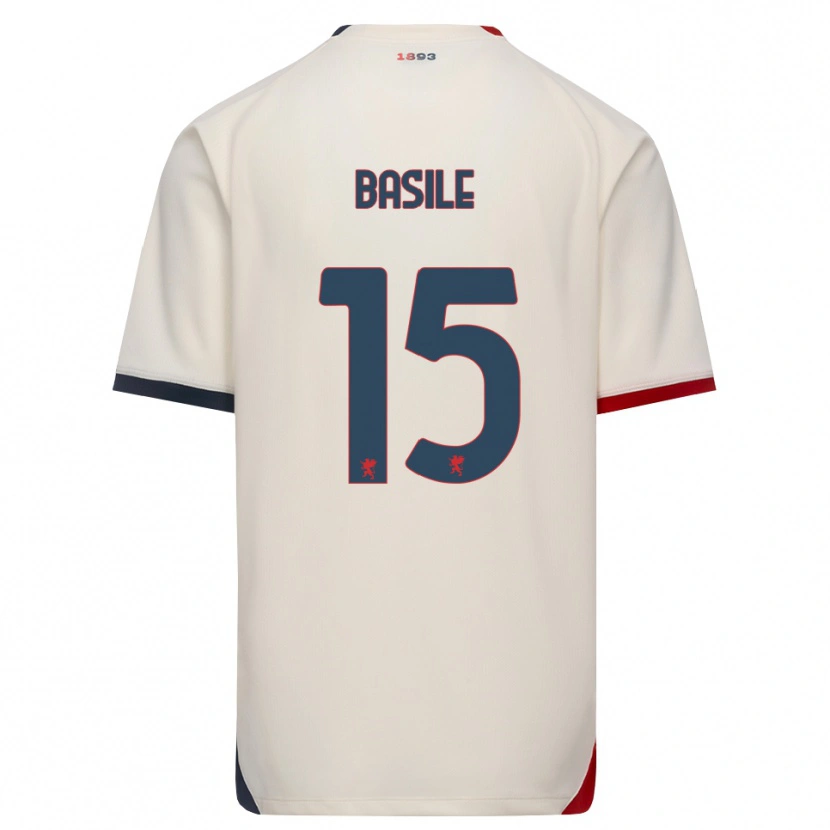 Danxen Kinder Cosimo Basile #15 Creme Rot Auswärtstrikot Trikot 2026/27 T-Shirt Schweiz