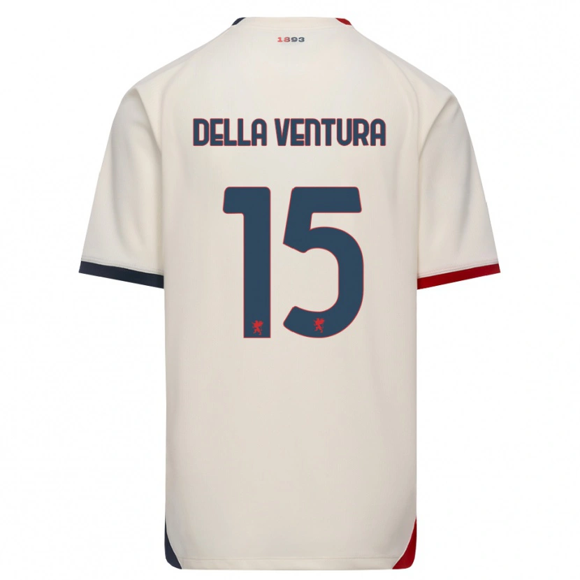 Danxen Kinder Lorenzo Della Ventura #15 Creme Rot Auswärtstrikot Trikot 2026/27 T-Shirt Schweiz