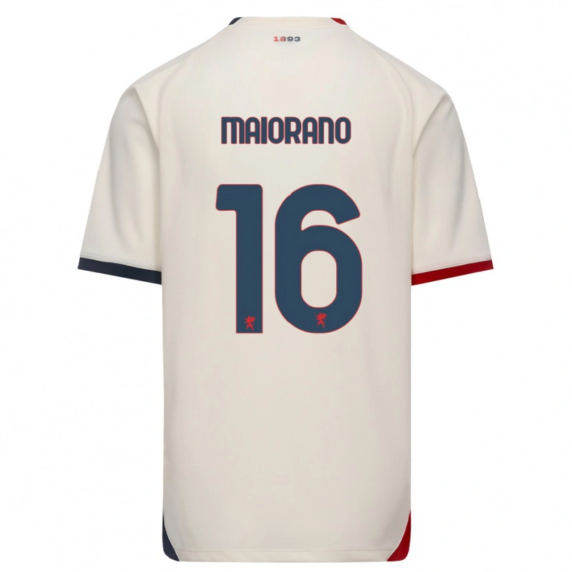 Danxen Kinder Francesco Maiorano #16 Creme Rot Auswärtstrikot Trikot 2026/27 T-Shirt Schweiz