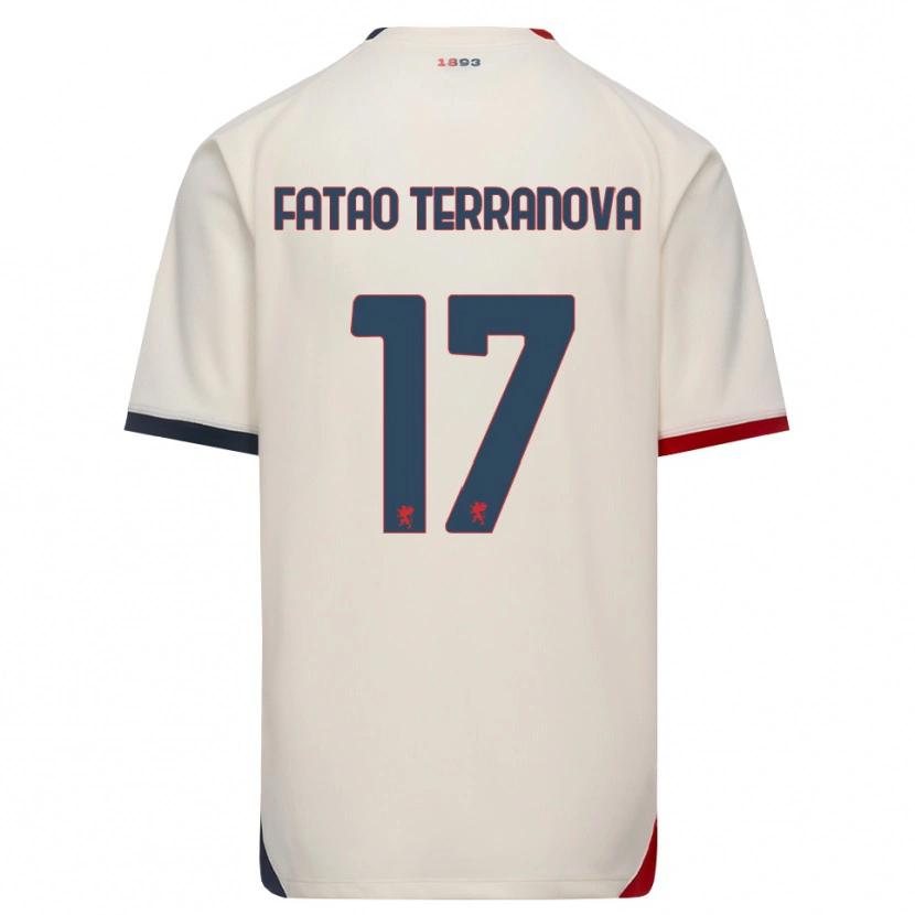 Danxen Kinder Emanuele Fatao Terranova #17 Creme Rot Auswärtstrikot Trikot 2026/27 T-Shirt Schweiz