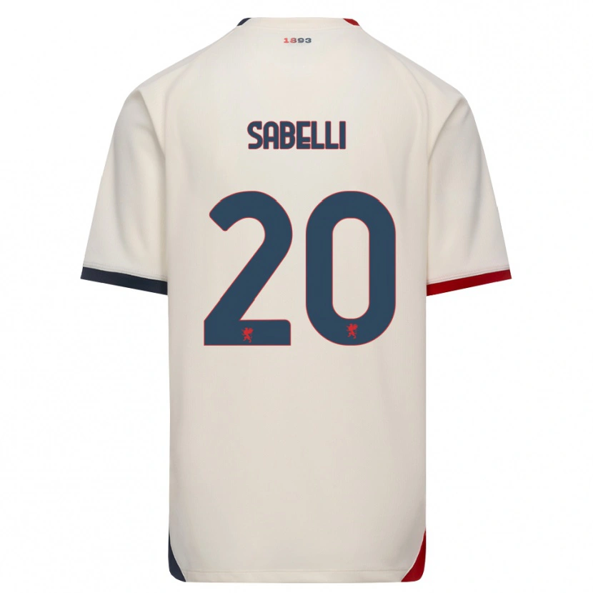 Danxen Kinder Stefano Sabelli #20 Creme Rot Auswärtstrikot Trikot 2026/27 T-Shirt Schweiz