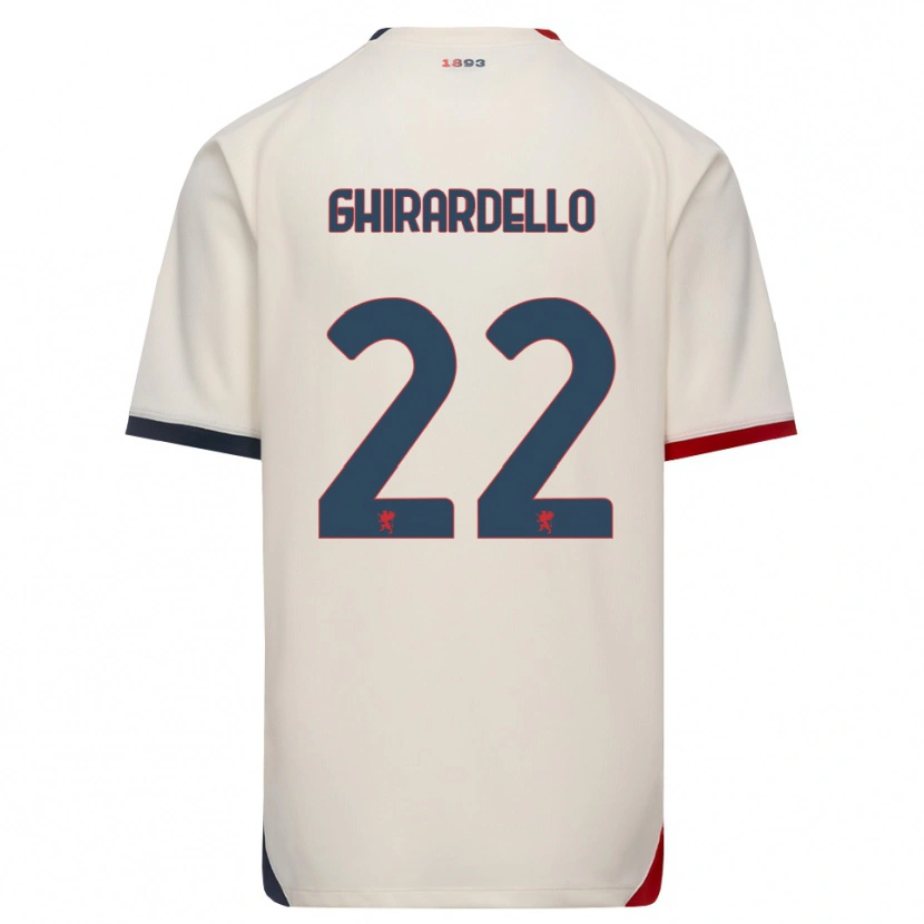 Danxen Kinder Tommaso Ghirardello #22 Creme Rot Auswärtstrikot Trikot 2026/27 T-Shirt Schweiz