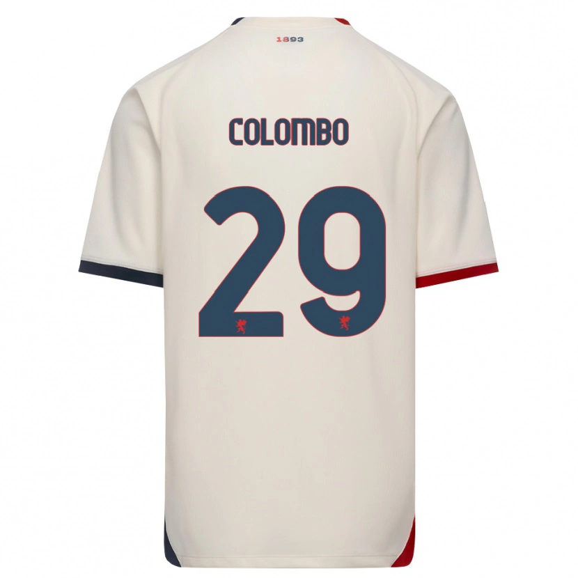 Danxen Kinder Lorenzo Colombo #29 Creme Rot Auswärtstrikot Trikot 2026/27 T-Shirt Schweiz