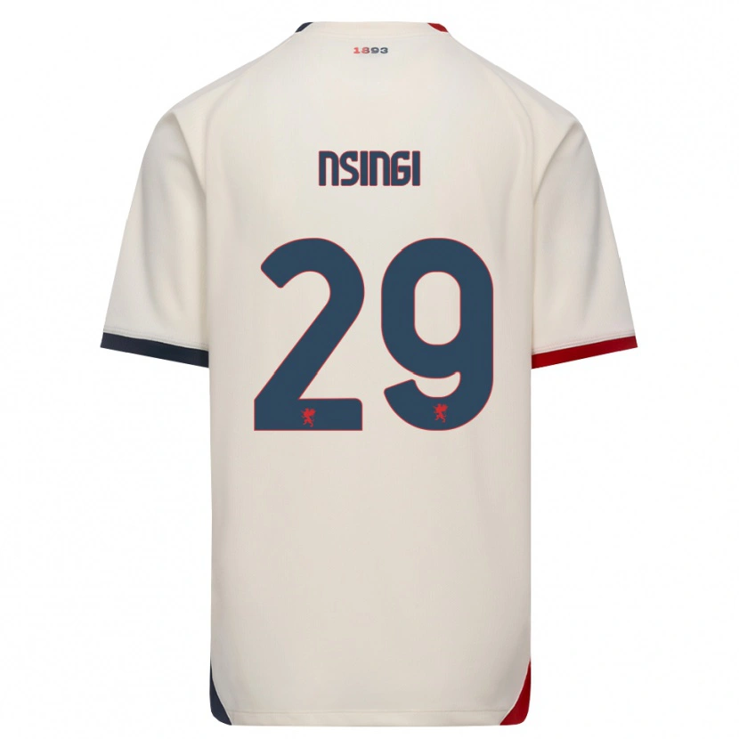 Danxen Kinder Jayden Nsingi #29 Creme Rot Auswärtstrikot Trikot 2026/27 T-Shirt Schweiz