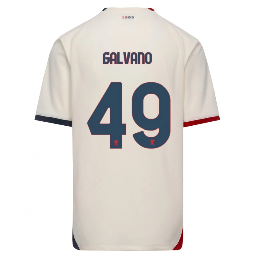 Danxen Kinder Cristian Galvano #49 Creme Rot Auswärtstrikot Trikot 2026/27 T-Shirt Schweiz