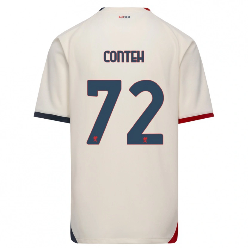 Danxen Kinder Seediya Conteh #72 Creme Rot Auswärtstrikot Trikot 2026/27 T-Shirt Schweiz