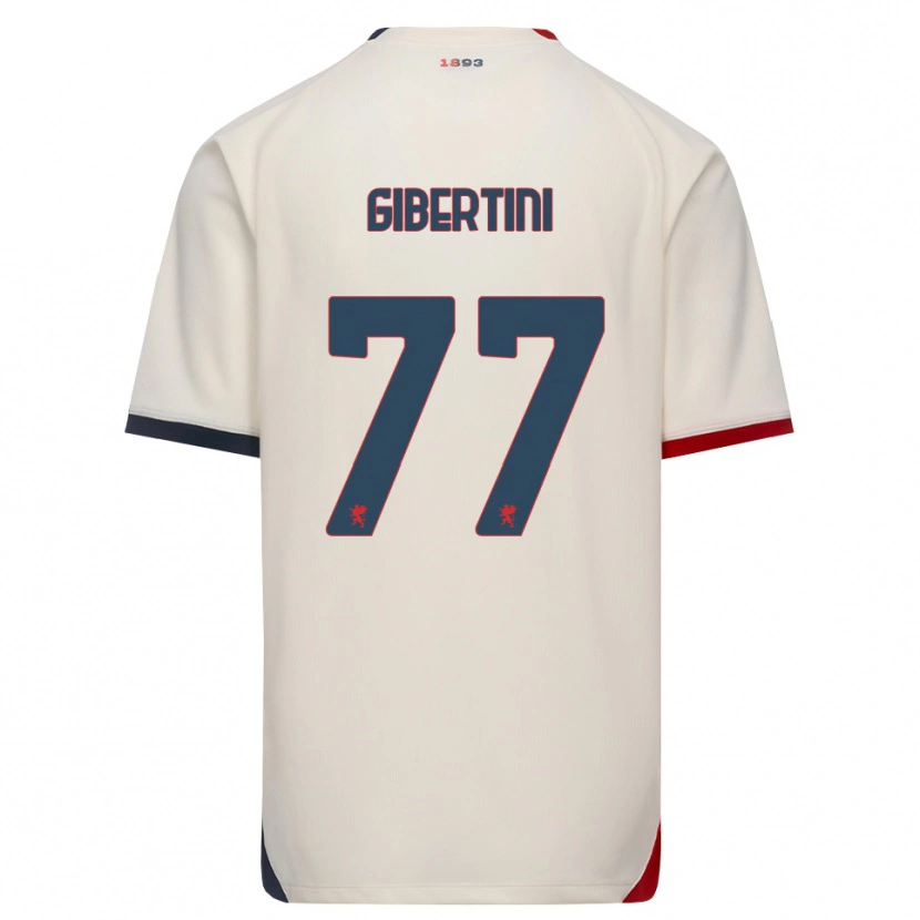 Danxen Kinder Matteo Gibertini #77 Creme Rot Auswärtstrikot Trikot 2026/27 T-Shirt Schweiz