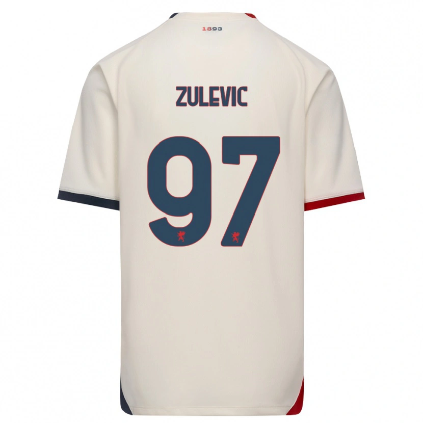 Danxen Kinder Adam Zulevic #97 Creme Rot Auswärtstrikot Trikot 2026/27 T-Shirt Schweiz