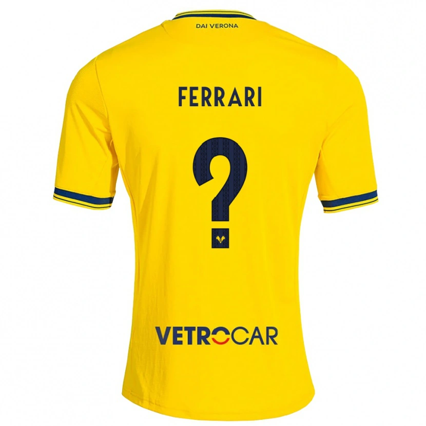 Danxen Kinder Justin Ferrari #0 Gelb Rot Auswärtstrikot Trikot 2026/27 T-Shirt Schweiz