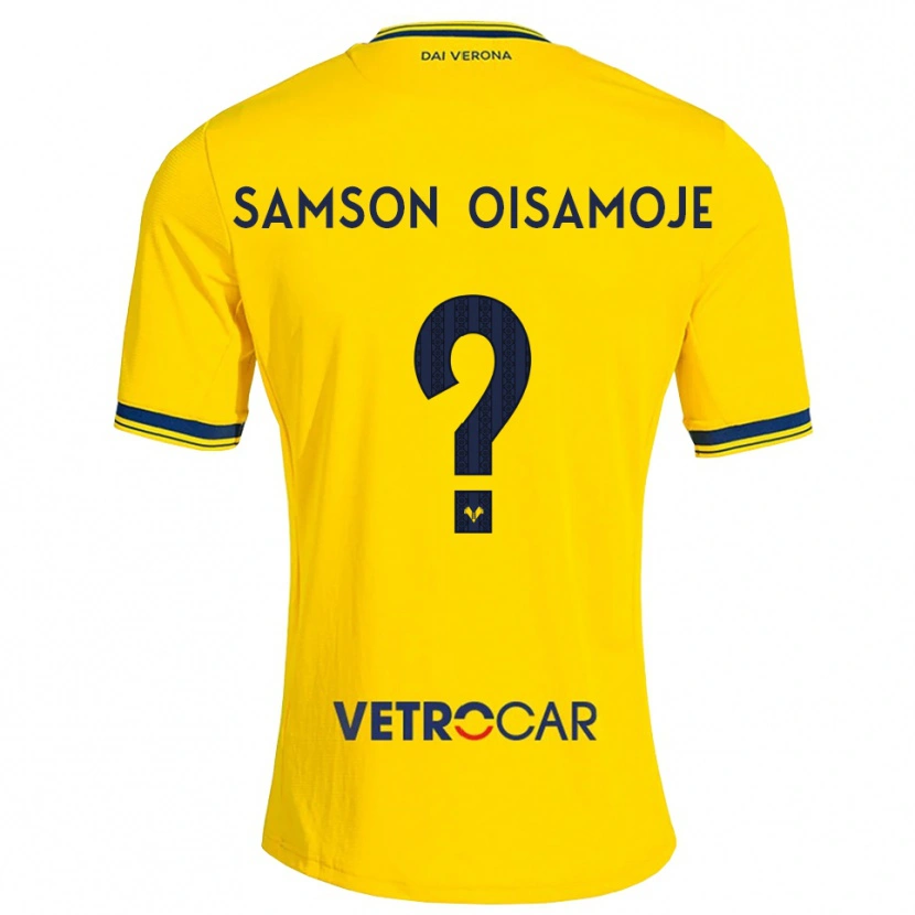 Danxen Kinder Junior Samson Oisamoje #0 Gelb Rot Auswärtstrikot Trikot 2026/27 T-Shirt Schweiz