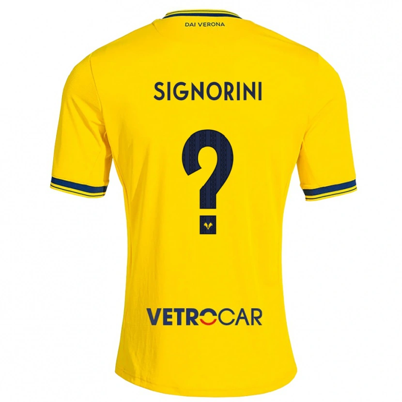 Danxen Kinder Simone Signorini #0 Gelb Rot Auswärtstrikot Trikot 2026/27 T-Shirt Schweiz