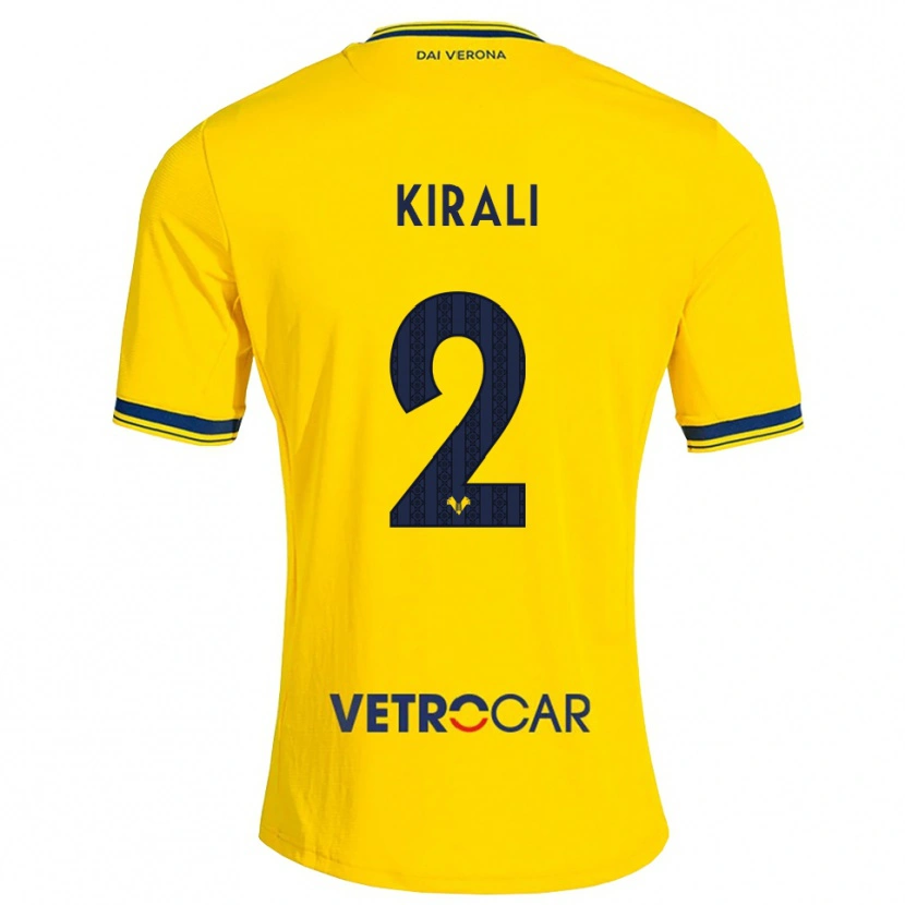 Danxen Kinder Dragoș Kirali #2 Gelb Rot Auswärtstrikot Trikot 2026/27 T-Shirt Schweiz