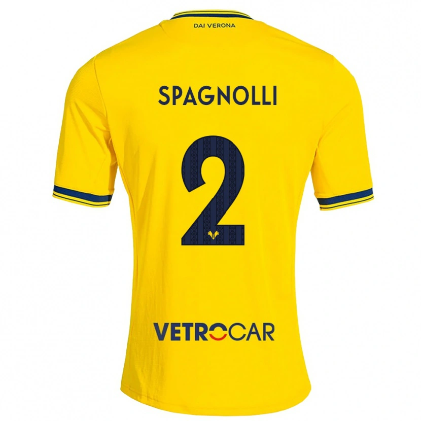 Danxen Kinder Nicolas Spagnolli #2 Gelb Rot Auswärtstrikot Trikot 2026/27 T-Shirt Schweiz