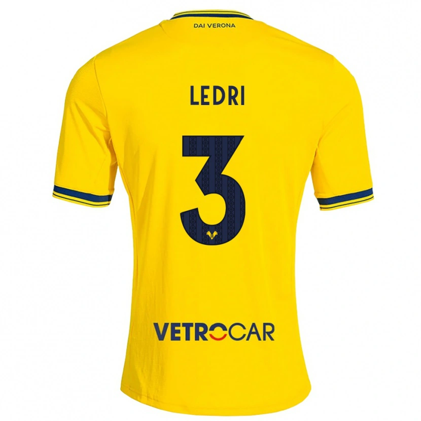 Danxen Kinder Michela Ledri #3 Gelb Rot Auswärtstrikot Trikot 2026/27 T-Shirt Schweiz
