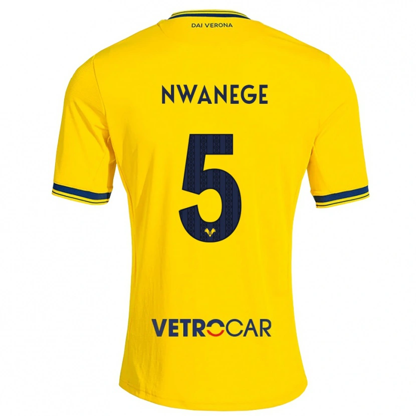 Danxen Kinder Karlson Nwanege #5 Gelb Rot Auswärtstrikot Trikot 2026/27 T-Shirt Schweiz