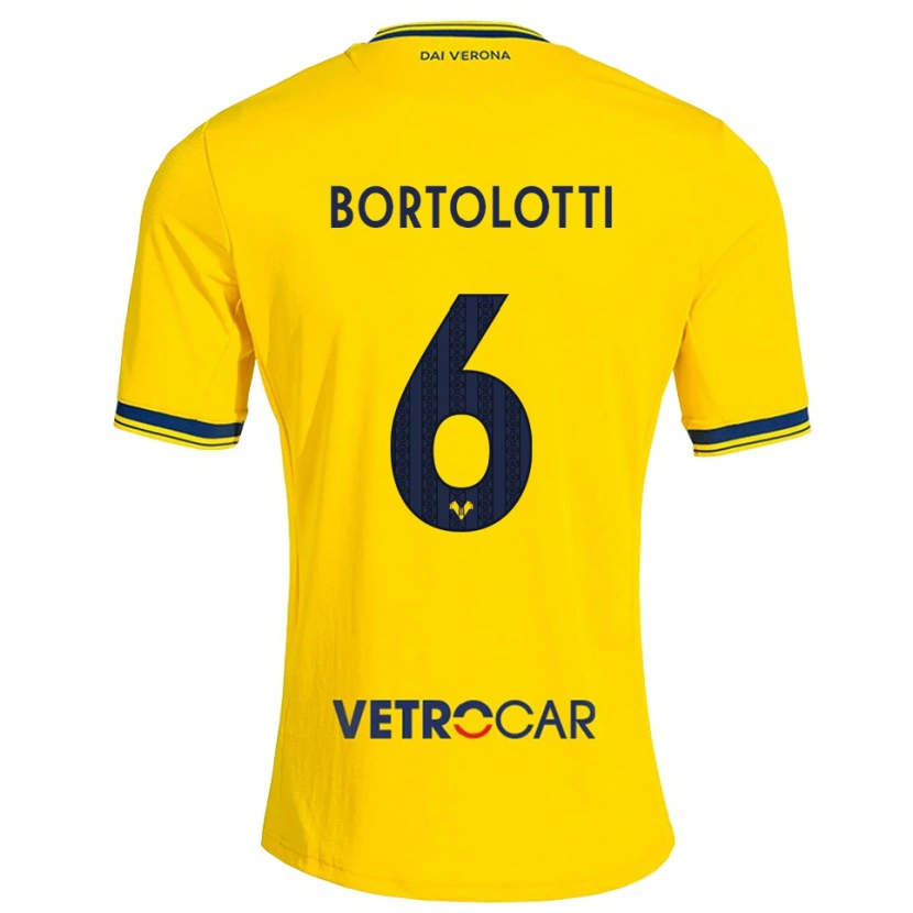 Danxen Kinder Marco Bortolotti #6 Gelb Rot Auswärtstrikot Trikot 2026/27 T-Shirt Schweiz