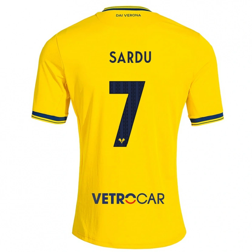Danxen Kinder Rosella Sardu #7 Gelb Rot Auswärtstrikot Trikot 2026/27 T-Shirt Schweiz