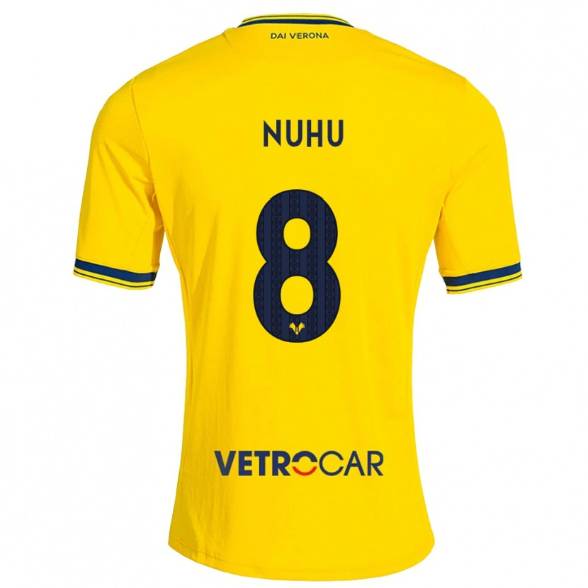 Danxen Kinder Obed Nuhu #8 Gelb Rot Auswärtstrikot Trikot 2026/27 T-Shirt Schweiz