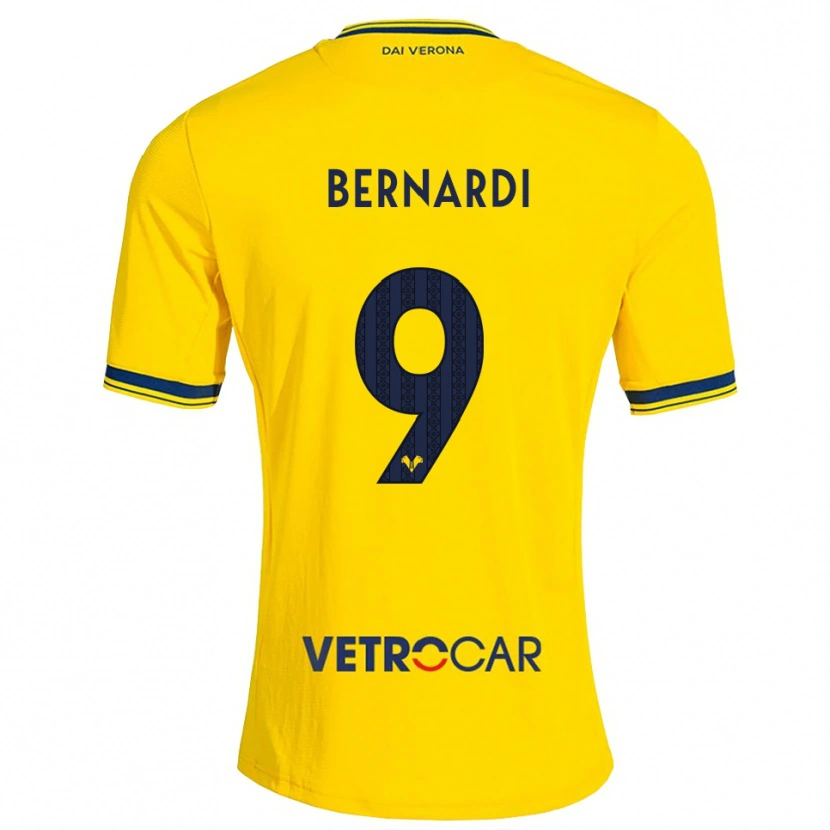 Danxen Kinder Veronica Bernardi #9 Gelb Rot Auswärtstrikot Trikot 2026/27 T-Shirt Schweiz