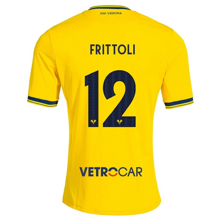 Danxen Kinder Riccardo Frittoli #12 Gelb Rot Auswärtstrikot Trikot 2026/27 T-Shirt Schweiz