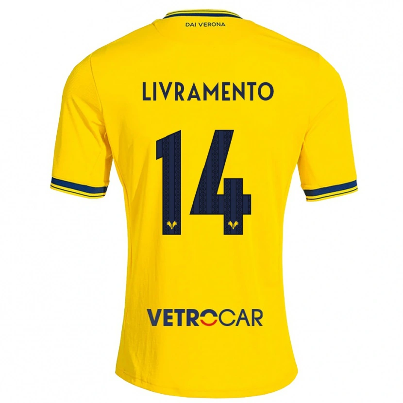 Danxen Kinder Dailon Livramento #14 Gelb Rot Auswärtstrikot Trikot 2026/27 T-Shirt Schweiz