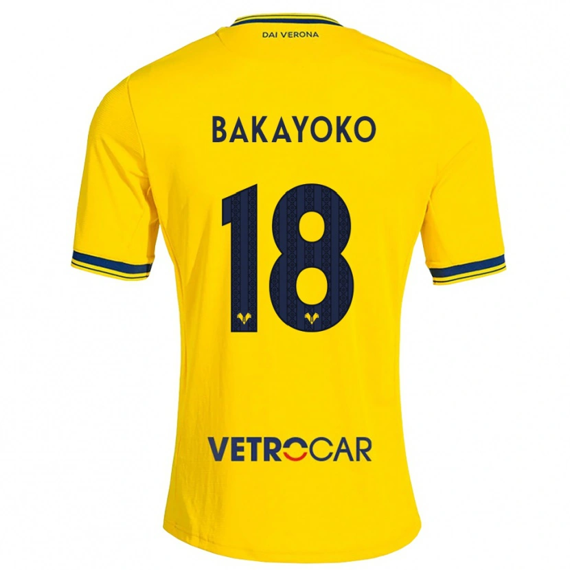 Danxen Kinder Dramane Bayoko #18 Gelb Rot Auswärtstrikot Trikot 2026/27 T-Shirt Schweiz