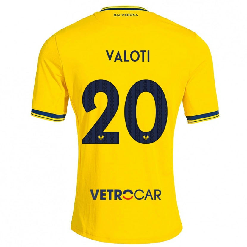 Danxen Kinder Alessandro Valoti #20 Gelb Rot Auswärtstrikot Trikot 2026/27 T-Shirt Schweiz