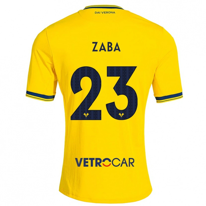 Danxen Kinder Nelson Zaba #23 Gelb Rot Auswärtstrikot Trikot 2026/27 T-Shirt Schweiz