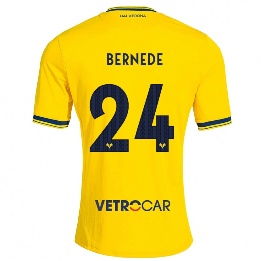 Danxen Kinder Antoine Bernede #24 Gelb Rot Auswärtstrikot Trikot 2026/27 T-Shirt Schweiz