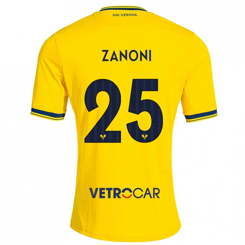 Danxen Kinder Greta Zanoni #25 Gelb Rot Auswärtstrikot Trikot 2026/27 T-Shirt Schweiz