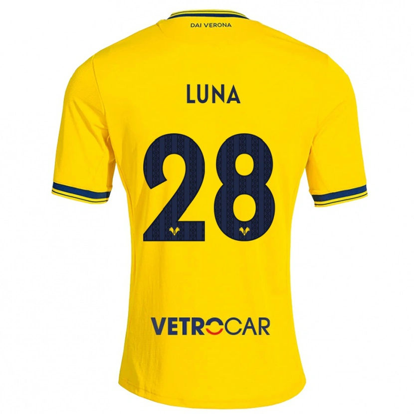Danxen Kinder Agustín Luna #28 Gelb Rot Auswärtstrikot Trikot 2026/27 T-Shirt Schweiz