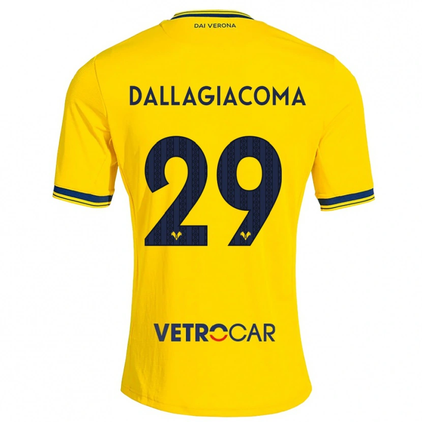 Danxen Kinder Stefania Dallagiacoma #29 Gelb Rot Auswärtstrikot Trikot 2026/27 T-Shirt Schweiz