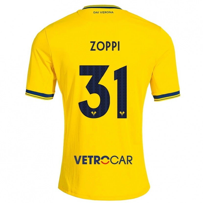 Danxen Kinder Sofia Zoppi #31 Gelb Rot Auswärtstrikot Trikot 2026/27 T-Shirt Schweiz