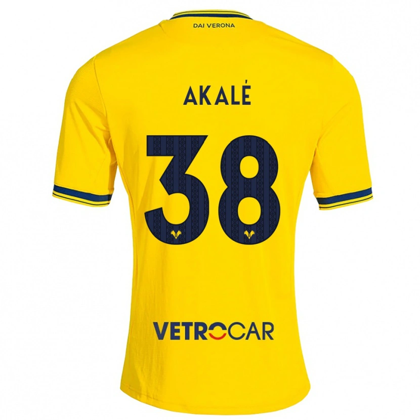Danxen Kinder Ruben Akalé #38 Gelb Rot Auswärtstrikot Trikot 2026/27 T-Shirt Schweiz