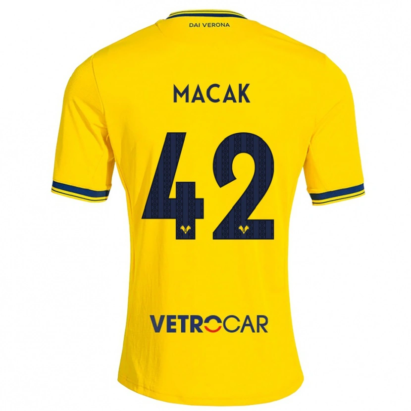 Danxen Kinder Tian Macak #42 Gelb Rot Auswärtstrikot Trikot 2026/27 T-Shirt Schweiz