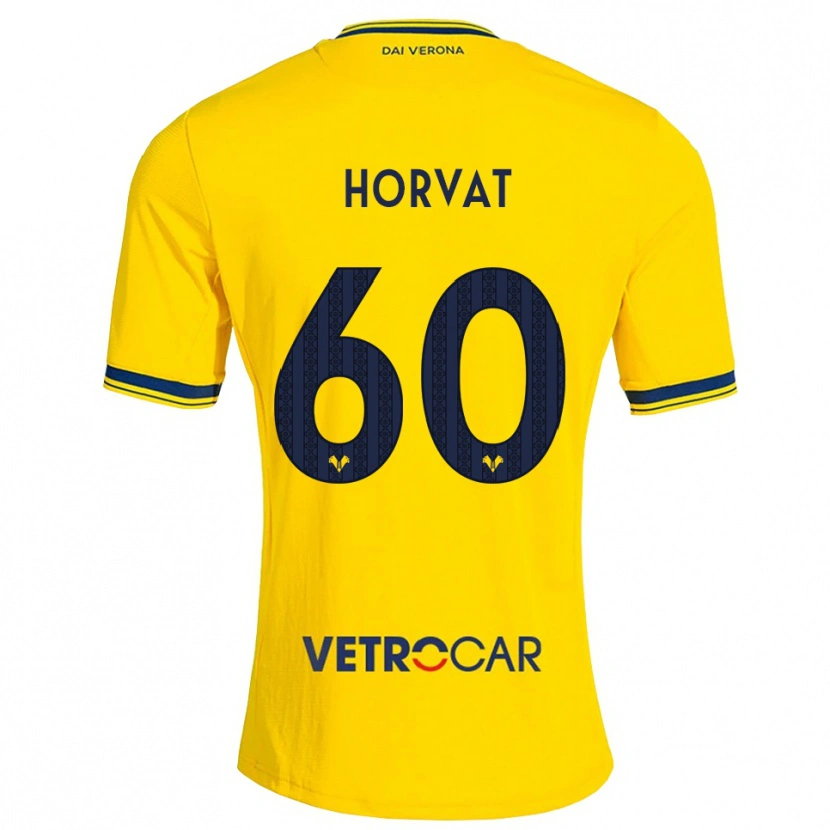 Danxen Kinder Mihaela Horvat #60 Gelb Rot Auswärtstrikot Trikot 2026/27 T-Shirt Schweiz