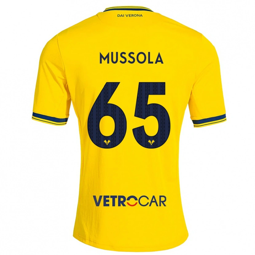 Danxen Kinder Matteo Mussola #65 Gelb Rot Auswärtstrikot Trikot 2026/27 T-Shirt Schweiz