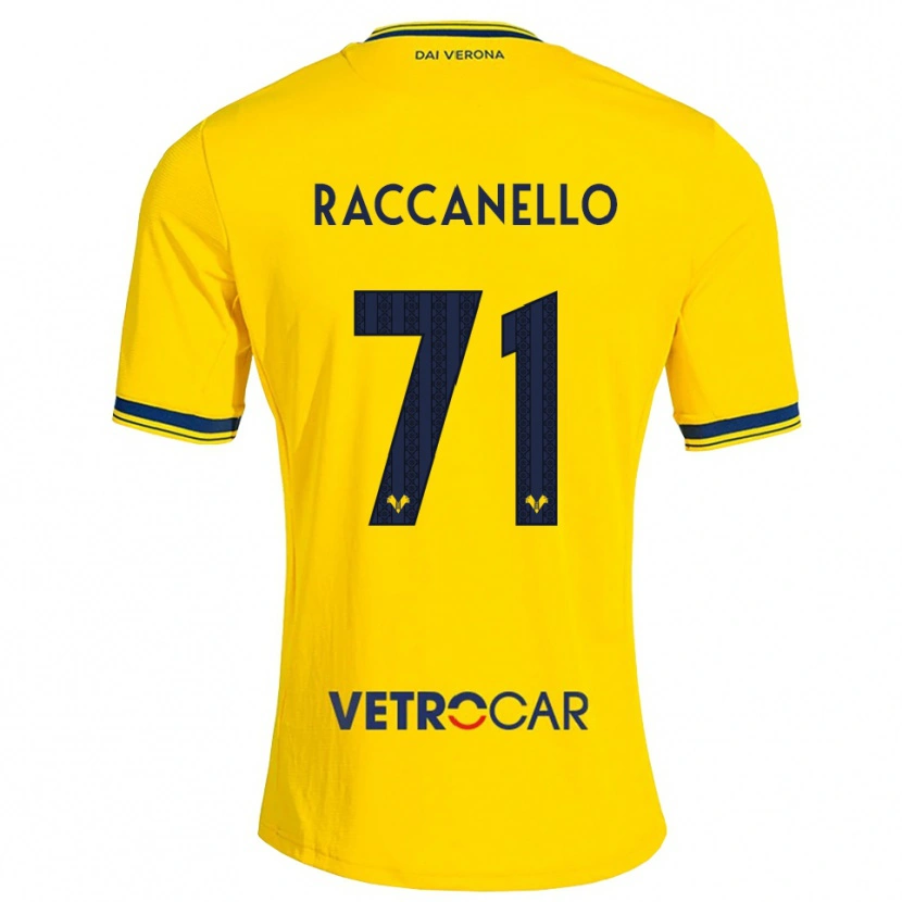 Danxen Kinder Marco Raccanello #71 Gelb Rot Auswärtstrikot Trikot 2026/27 T-Shirt Schweiz