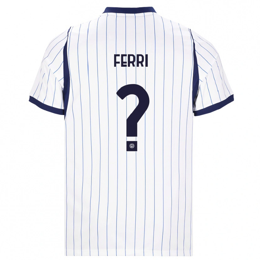 Danxen Kinder Daniel Ferri #0 Weiß Dunkelblau Auswärtstrikot Trikot 2026/27 T-Shirt Schweiz