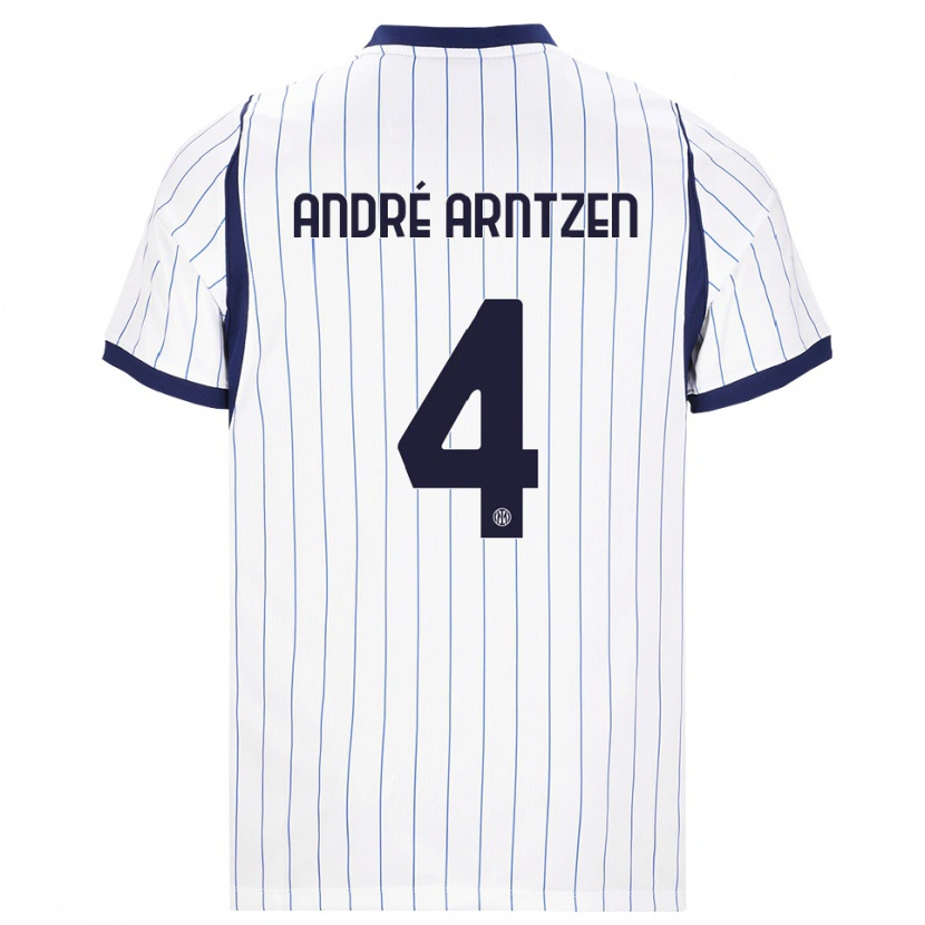 Danxen Kinder Matheo André Arntzen #4 Weiß Dunkelblau Auswärtstrikot Trikot 2026/27 T-Shirt Schweiz