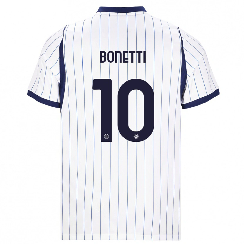 Danxen Kinder Tatiana Bonetti #10 Weiß Dunkelblau Auswärtstrikot Trikot 2026/27 T-Shirt Schweiz