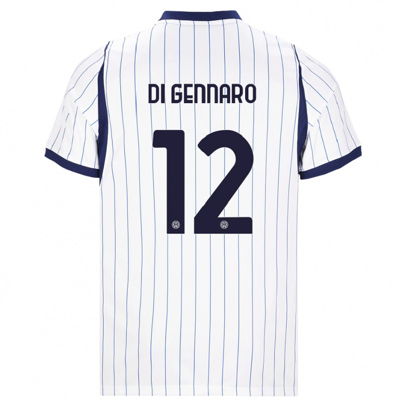 Danxen Kinder Raffaele Di Gennaro #12 Weiß Dunkelblau Auswärtstrikot Trikot 2026/27 T-Shirt Schweiz
