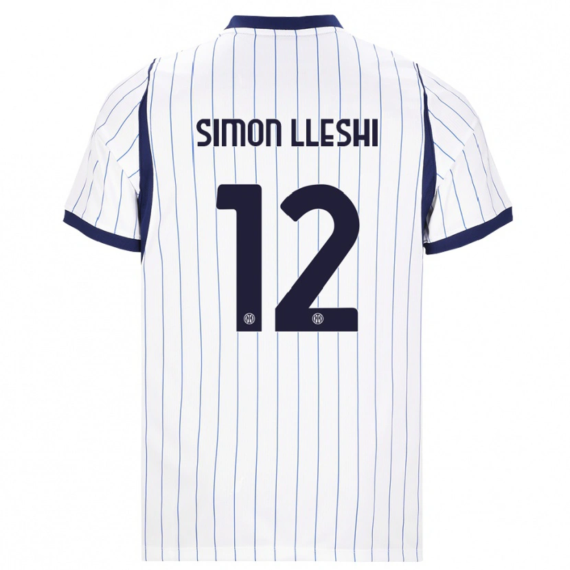 Danxen Kinder Simon Lleshi #12 Weiß Dunkelblau Auswärtstrikot Trikot 2026/27 T-Shirt Schweiz