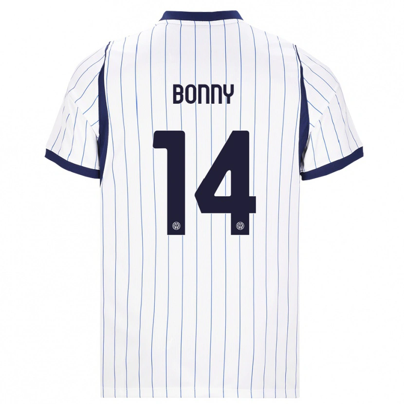Danxen Kinder Ange-Yoan Bonny #14 Weiß Dunkelblau Auswärtstrikot Trikot 2026/27 T-Shirt Schweiz