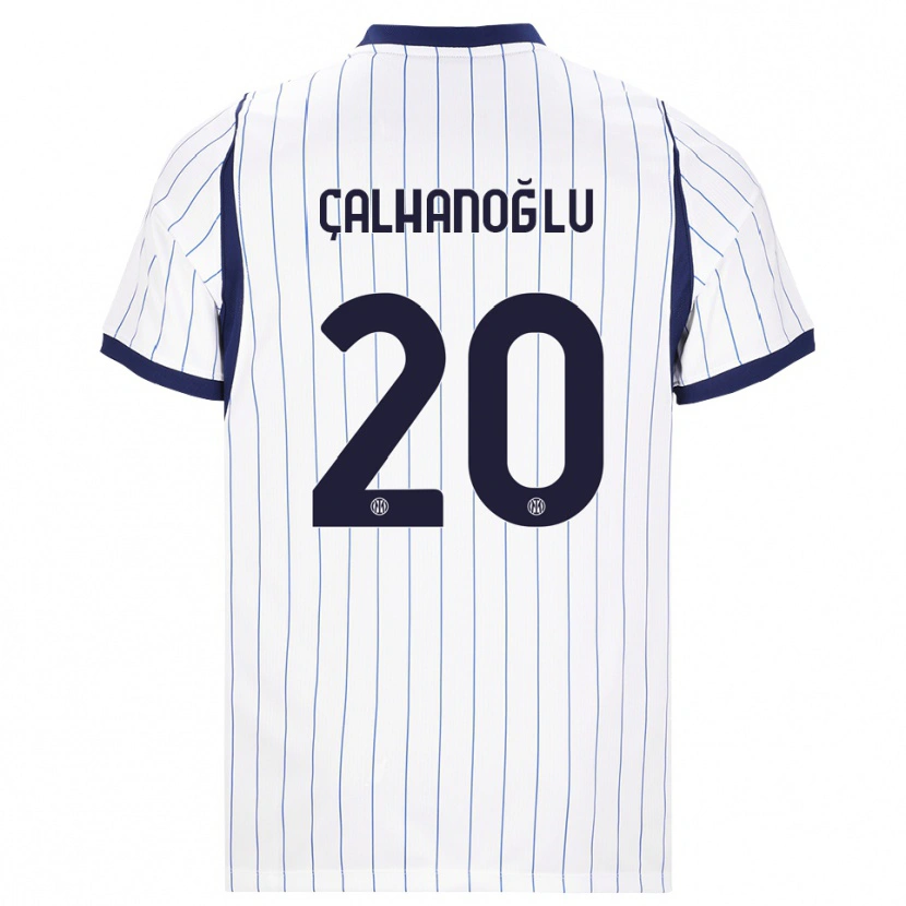 Danxen Kinder Hakan Çalhanoğlu #20 Weiß Dunkelblau Auswärtstrikot Trikot 2026/27 T-Shirt Schweiz