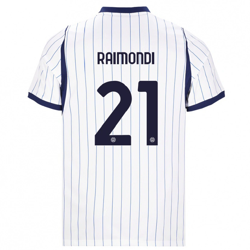 Danxen Kinder Paolo Raimondi #21 Weiß Dunkelblau Auswärtstrikot Trikot 2026/27 T-Shirt Schweiz