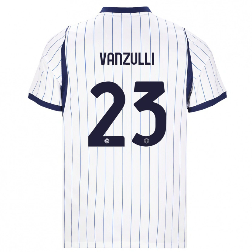 Danxen Kinder Marco Vanzulli #23 Weiß Dunkelblau Auswärtstrikot Trikot 2026/27 T-Shirt Schweiz